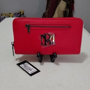 Brand New Red Zip Around Wallet